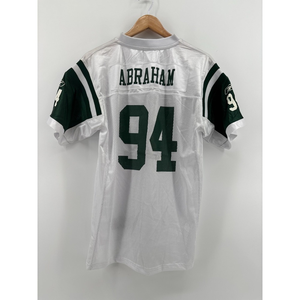 New York Jets Reebok NFL Jersey Boys‎ White John Abraham 94 XL 18-20 NWOT